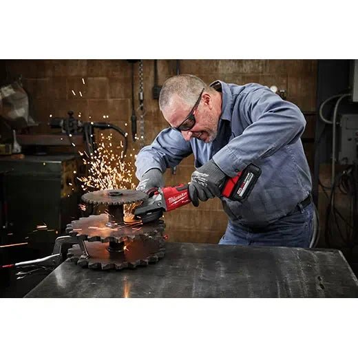 Milwaukee 2887 - 20 M18 FUEL™ 5" Flathead Braking Grinder, Slide Switch Lock - On (Tool Only) - Fire Protection Parts