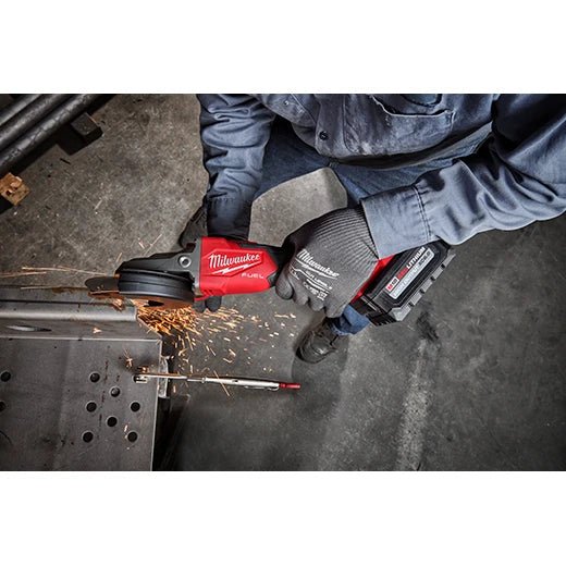 Milwaukee 2887 - 20 M18 FUEL™ 5" Flathead Braking Grinder, Slide Switch Lock - On (Tool Only) - Fire Protection Parts