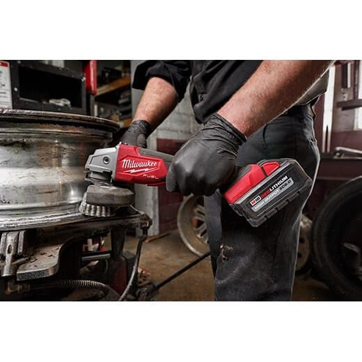 Milwaukee 2888 - 20 M18 FUEL™ 4 - 1/2" / 5" Variable Speed Braking Grinder, Paddle Switch No - Lock (Tool Only) - Fire Protection Parts