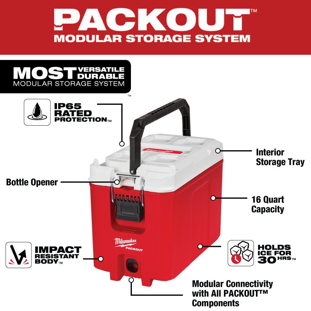 Milwaukee 48 - 22 - 8460 PACKOUT™ 16QT Compact Cooler - Fire Protection Parts
