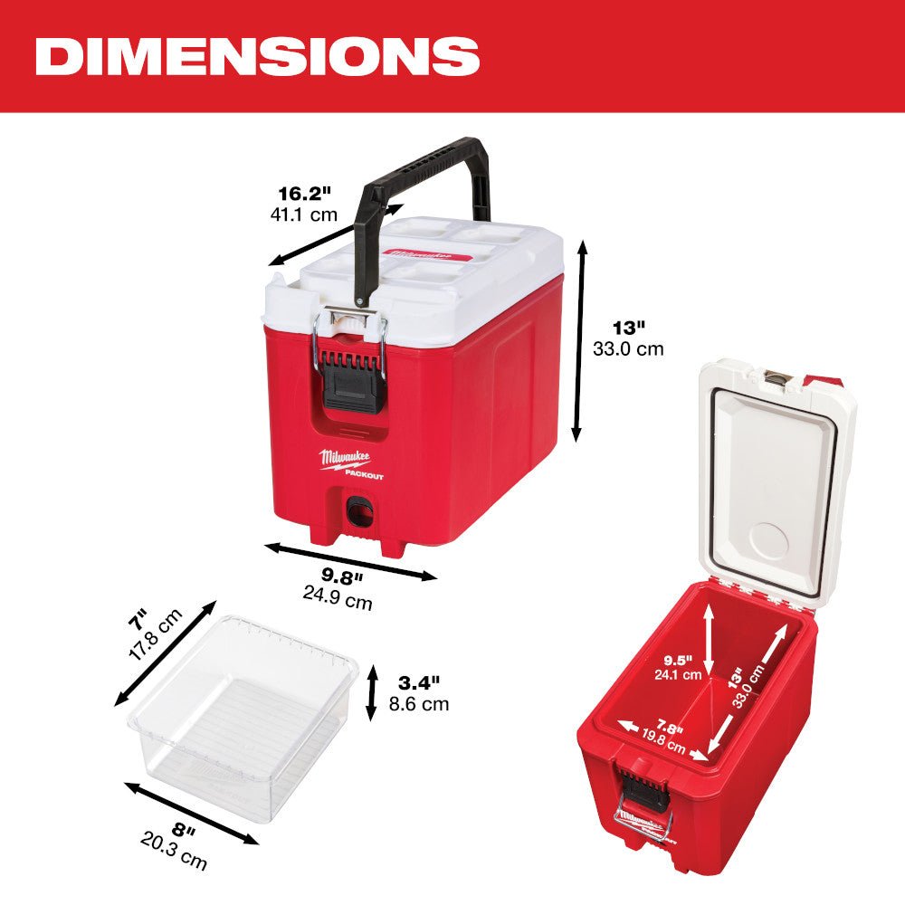 Milwaukee 48 - 22 - 8460 PACKOUT™ 16QT Compact Cooler - Fire Protection Parts