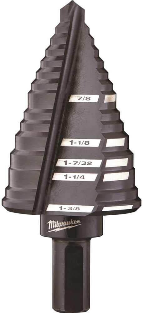 Milwaukee 48 - 89 - 9212 12 Step Drill Bit, 7/8" - 1 - 3/8" - Fire Protection Parts
