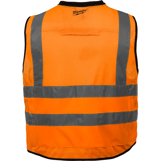Milwaukee Class 2 High Visibility Orange Performance Safety Vest - Fire Protection Parts