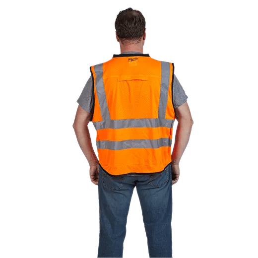 Milwaukee Class 2 High Visibility Orange Performance Safety Vest - Fire Protection Parts