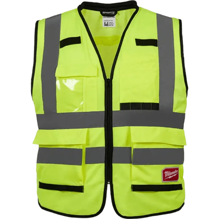 Milwaukee Class 2 High Visibility Yellow Performance Safety Vest - Fire Protection Parts