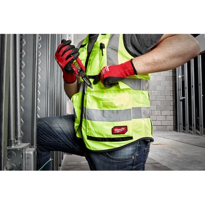 Milwaukee Class 2 High Visibility Yellow Performance Safety Vest - Fire Protection Parts