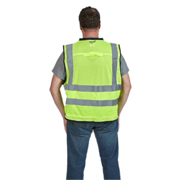 Milwaukee Class 2 High Visibility Yellow Performance Safety Vest - Fire Protection Parts