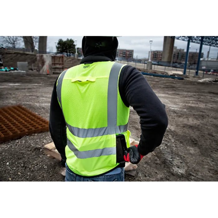 Milwaukee Class 2 High Visibility Yellow Performance Safety Vest - Fire Protection Parts
