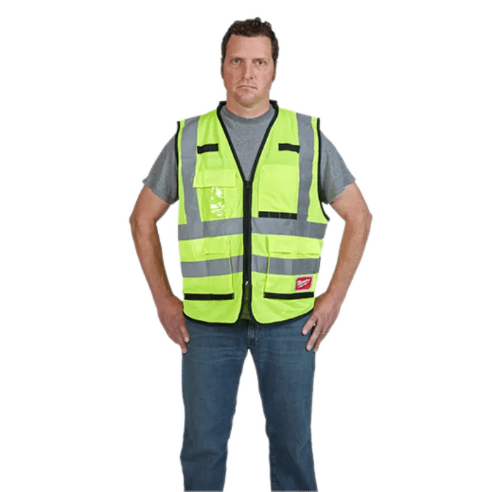 Milwaukee Class 2 High Visibility Yellow Performance Safety Vest - Fire Protection Parts