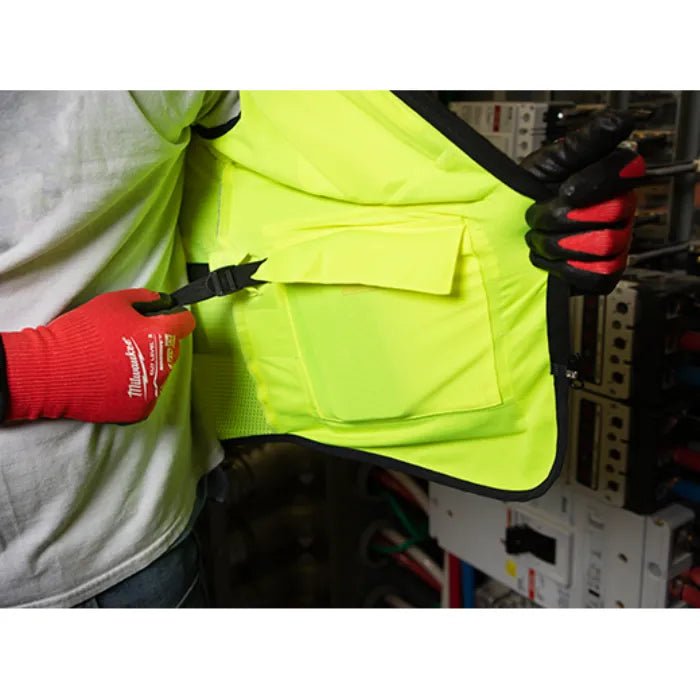 Milwaukee Class 2 High Visibility Yellow Performance Safety Vest - Fire Protection Parts