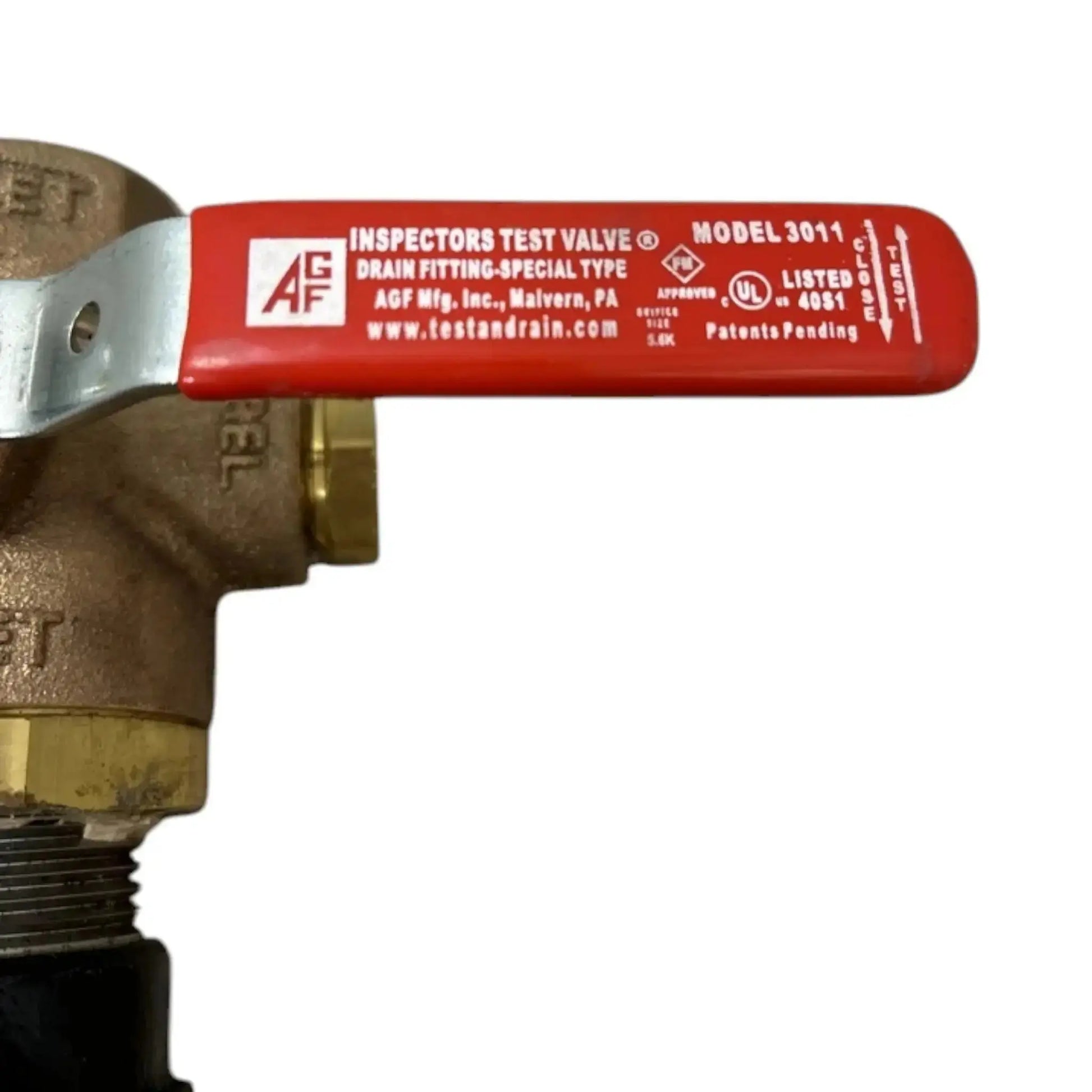 Model 3011A Inspector Test Valve With Sight Glass by AGF Manufacturing