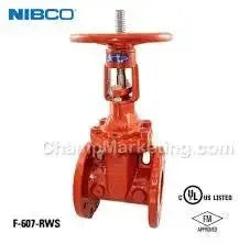 NIBCO F607RWS Fire OS&Y Valve for Visual Status Fire Protection Reliable Sprinkler Fire Protection Parts NIBCO F607RWS Fire OS&Y Gate Valve Visual Status