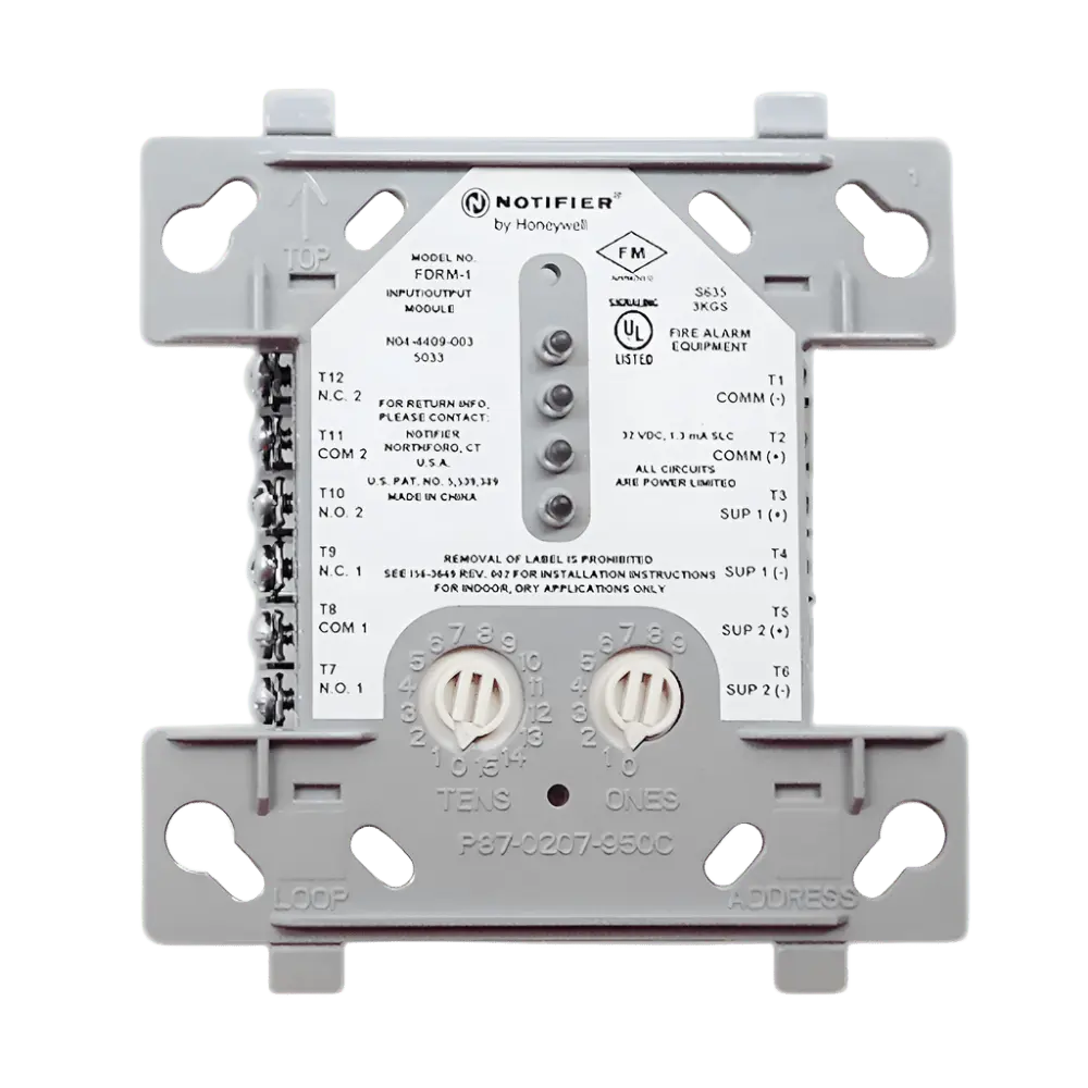 Monitor Module For Fire Notifier FDRM-1 Dual Relay Monitor Module - Fire Protection Parts