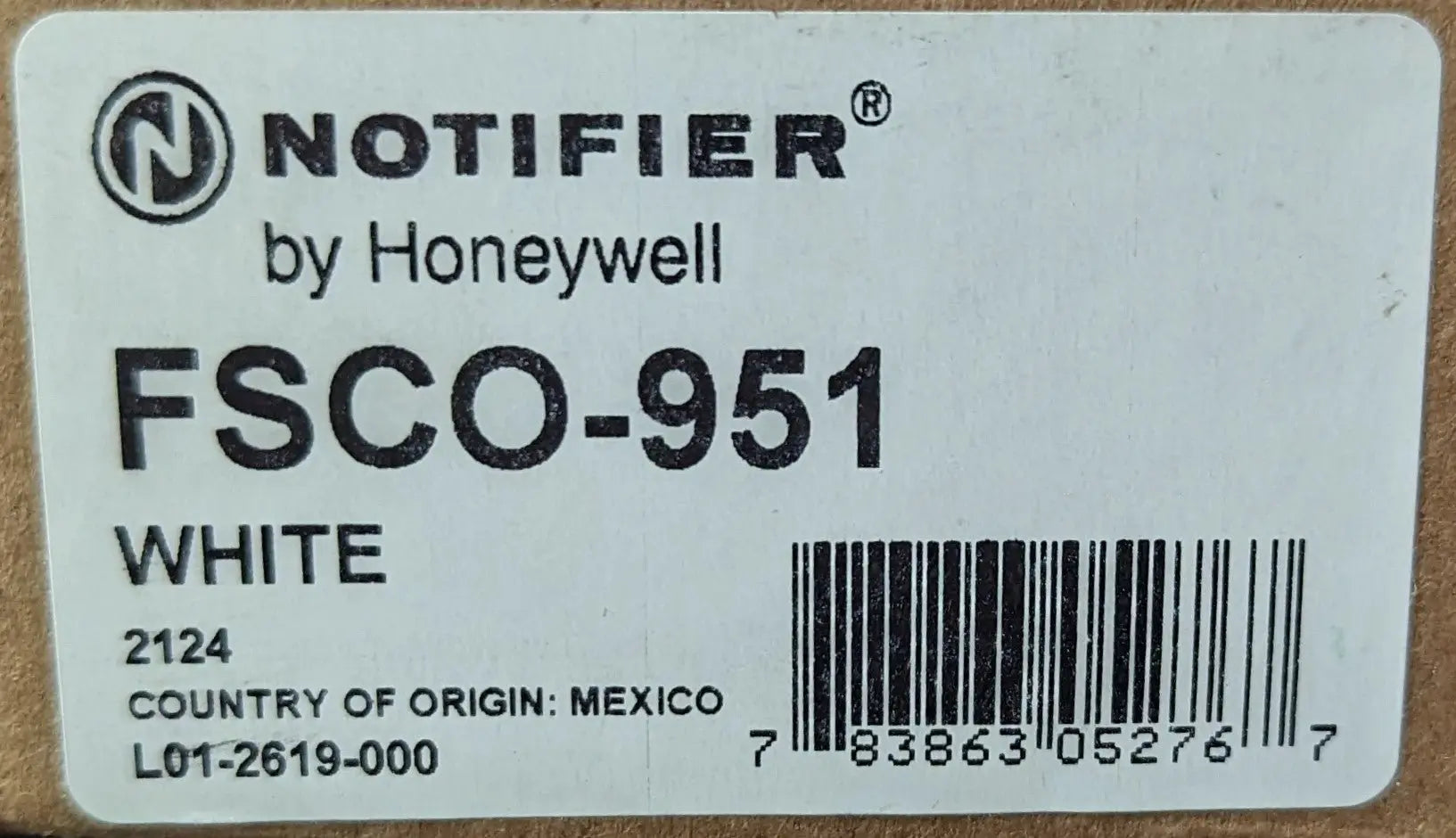 Notifier Honeywell FSCO-951 Carbon Monoxide Detector by Fredland Supply Company