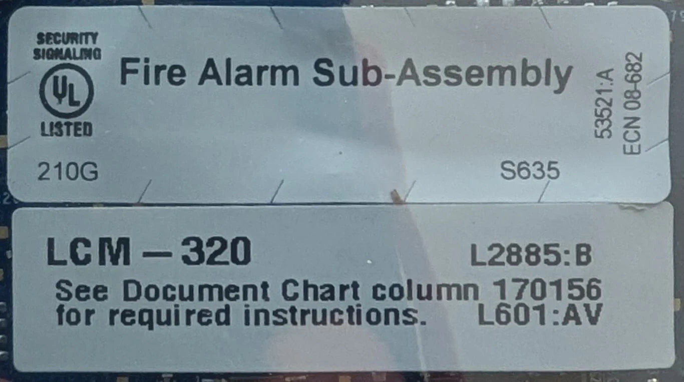 Notifier LCM - 320 Loop Controller for NFS2 - 3030 - Fire Protection Parts