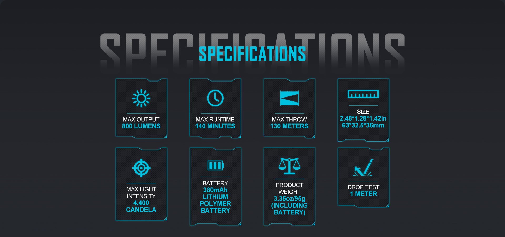 OLIGHT BALDRSBK Baldr S Rail Mounted Light 800 Lumens - Fire Protection Parts