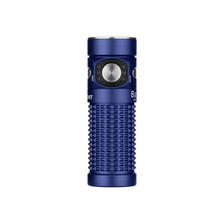 OLIGHT BATON4KITRGBU Baton 4 Powerful EDC Flashlight 1300 Lumens - Regal Blue - Premium (With Charging Case) - Fire Protection Parts