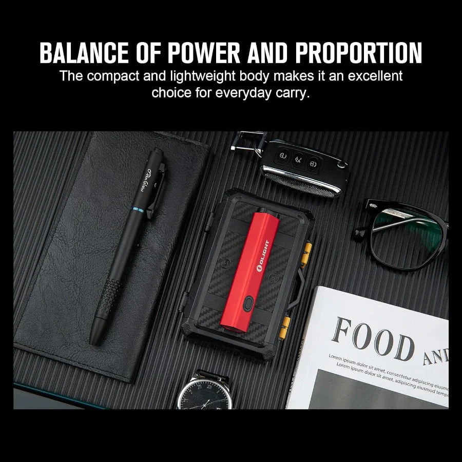 OLIGHT DIFFUSERD Diffuse 700 Lumens EDC Pocket Flashlight - Red - Fire Protection Parts