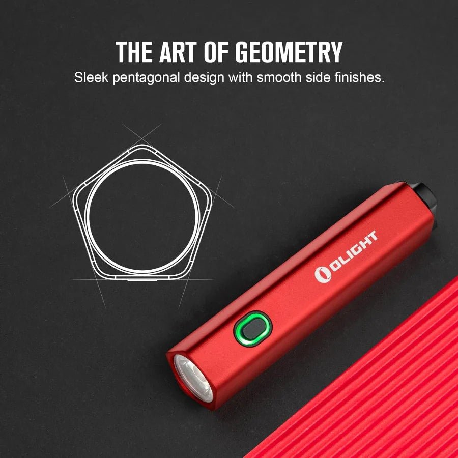OLIGHT DIFFUSERD Diffuse 700 Lumens EDC Pocket Flashlight - Red - Fire Protection Parts