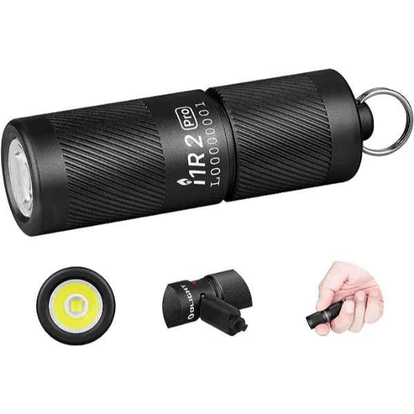 OLIGHT I1R2PROBK i1R 2 Pro Keychain Flashlight - Black - Fire Protection Parts