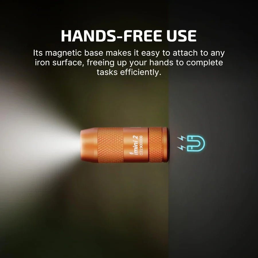 OLIGHT IMINI2OG imini 2 Rechargeable Mini Flashlight - Orange - Fire Protection Parts