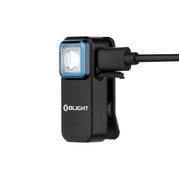 OLIGHT OCLIPBK Oclip Clip Light with White and Red Light - Black - Fire Protection Parts