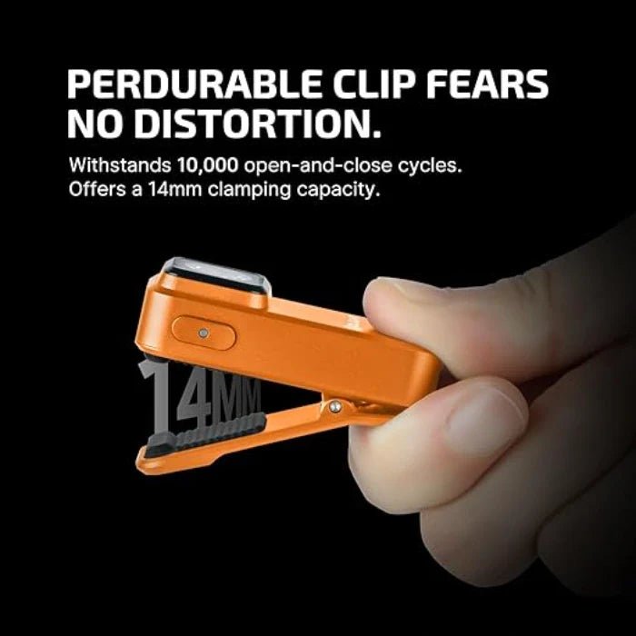 OLIGHT OCLIPOG Oclip Clip Light with White and Red Light - Orange - Fire Protection Parts