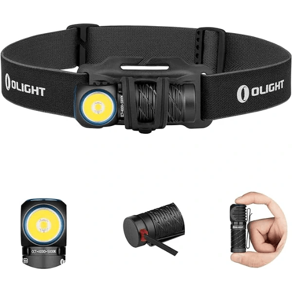 OLIGHT PERUN2MINIBKCW Perun 2 Mini LED Rechargeable Headlamp - Fire Protection Parts