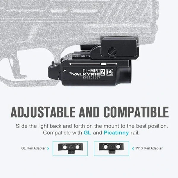 OLIGHT PLMINI2BK PL - MINI 2 Valkyrie Tactical Light - Black - Fire Protection Parts