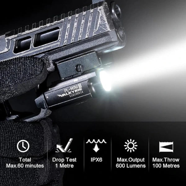 OLIGHT PLMINI2BK PL - MINI 2 Valkyrie Tactical Light - Black - Fire Protection Parts