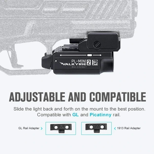 OLIGHT PLMINI2BK PL - MINI 2 Valkyrie Tactical Light - Black - Fire Protection Parts