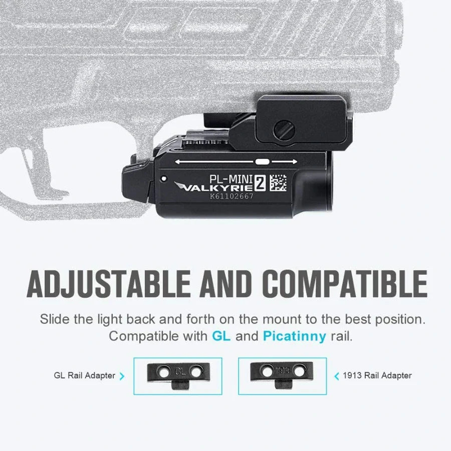 OLIGHT PLMINI2DT PL - MINI 2 Valkyrie Tactical Light - Desert Tan - Fire Protection Parts