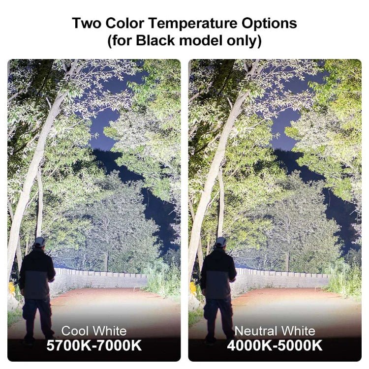 OLIGHT SEEKER4PROMTBKCW Seeker 4 Pro High Power Flashlight - Matte Black CW(5700~7000K) - Fire Protection Parts