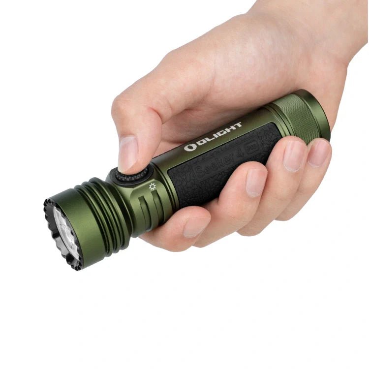 OLIGHT SEEKER4PROODG Seeker 4 Pro High Power Flashlight - OD Green CW(5700~7000K) - Fire Protection Parts