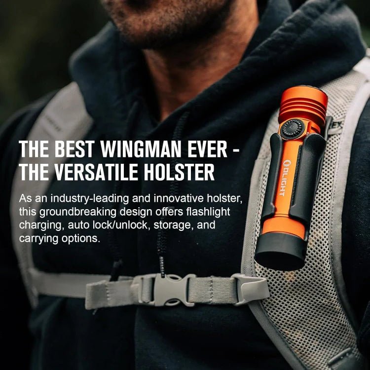 OLIGHT SEEKER4PROOG Seeker 4 Pro High Power Flashlight - Orange CW(5700~7000K) - Fire Protection Parts