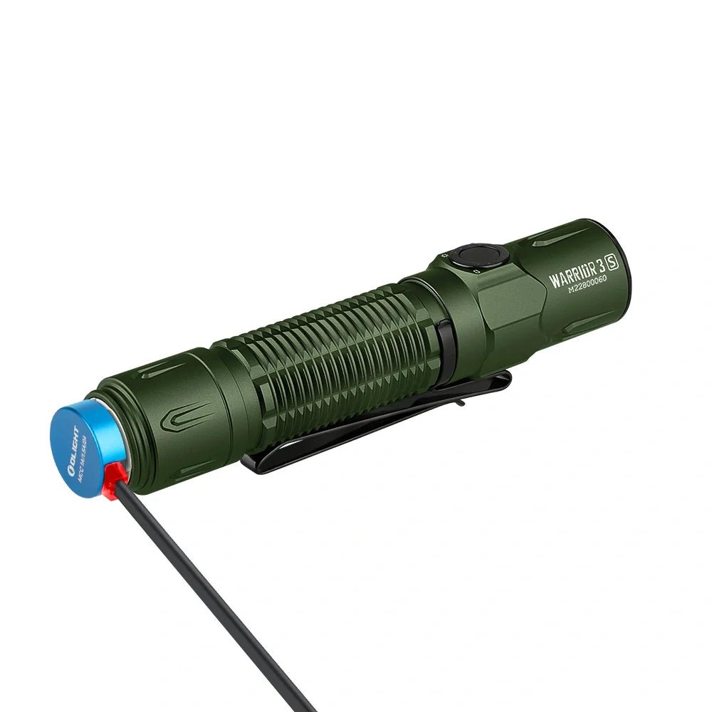 OLIGHT WARRIOR3SODG Warrior 3S High Beam Tactical Flashlight - OD Green - Fire Protection Parts