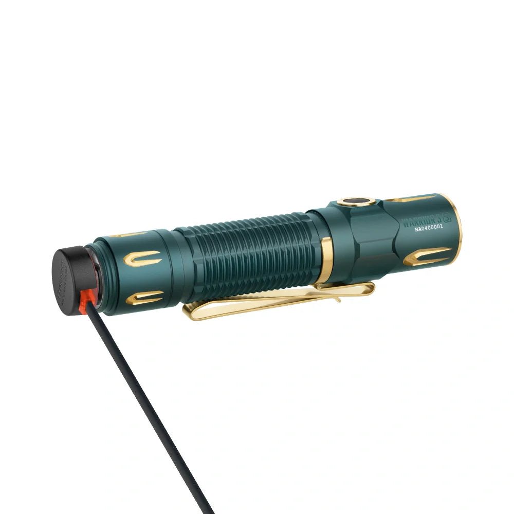 OLIGHT WARRIOS3SDRBU Warrior 3S High Beam Tactical Flashlight - Dream Blue - Fire Protection Parts