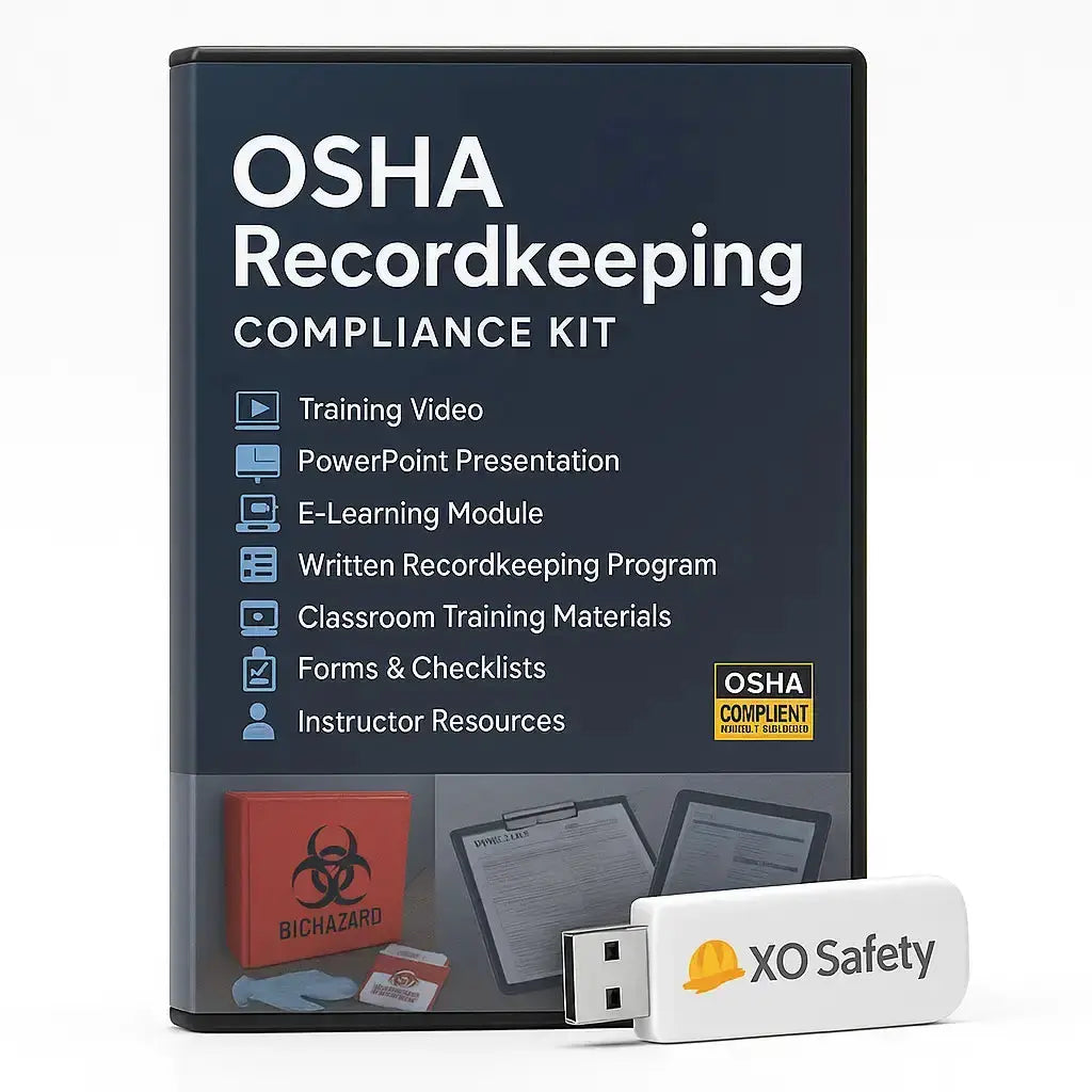 OSHA Recordkeeping Safety Training Compliance Kit by XO Safety