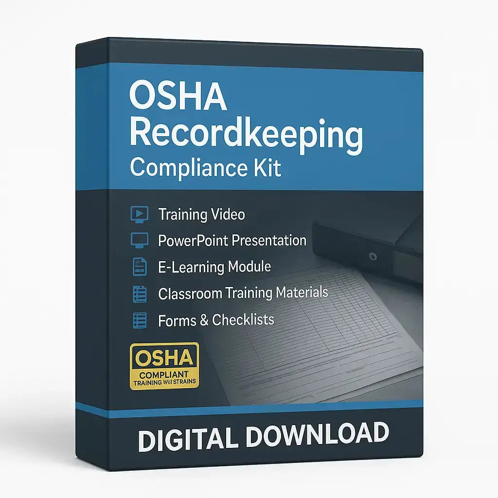 OSHA Recordkeeping Safety Training Compliance Kit by XO Safety