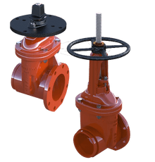 OSY Flanged Gate Valve 350psi Resilient Wedge 2" NRS - Fire Protection Parts
