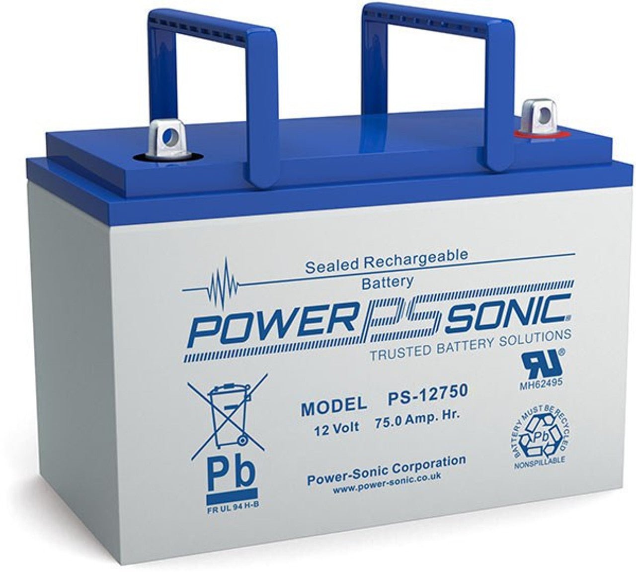Power Sonic PS - 12750 U 12V 75.0AH Univ - Fire Protection Parts