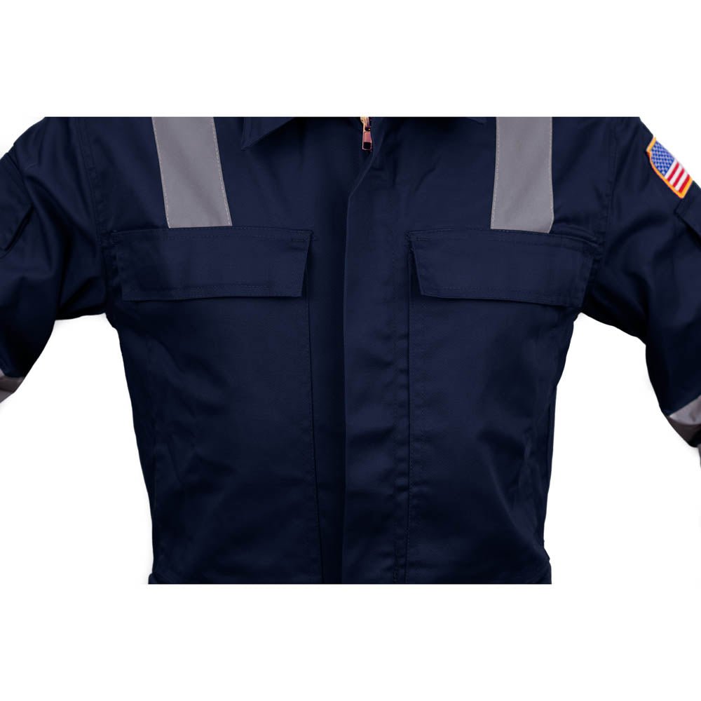 Premium High Visibility Hi Vis Coveralls with Leg Zipper - Fire Protection Parts