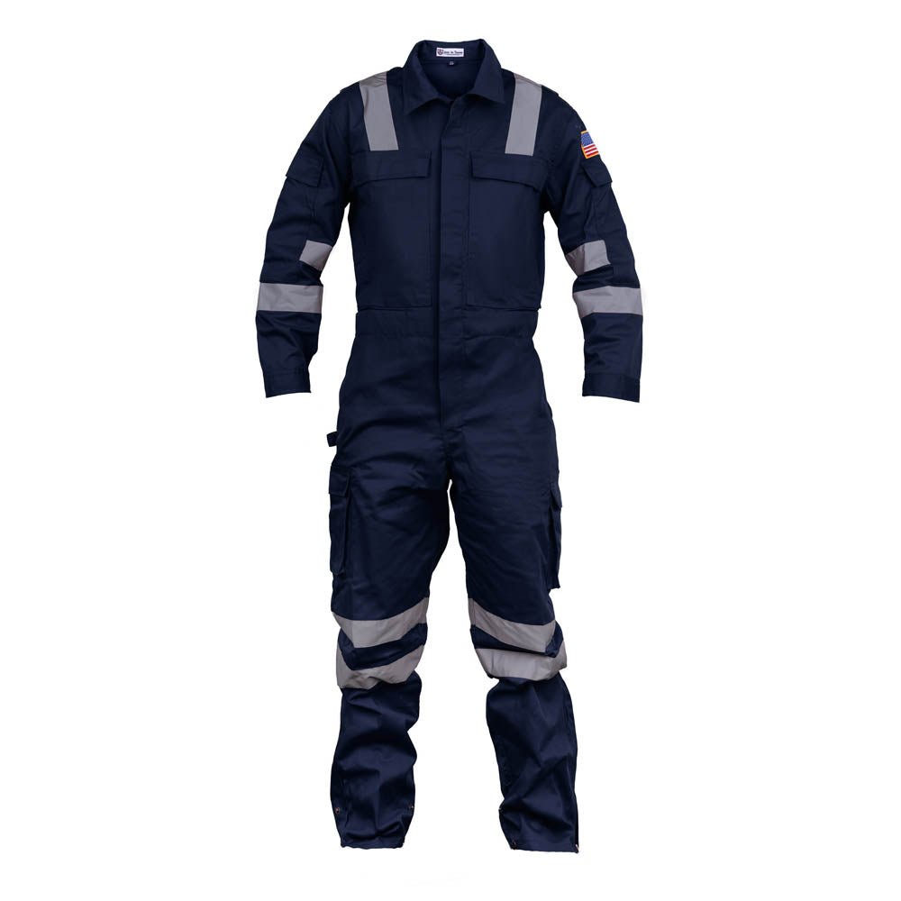 Premium High Visibility Hi Vis Coveralls with Leg Zipper - Fire Protection Parts