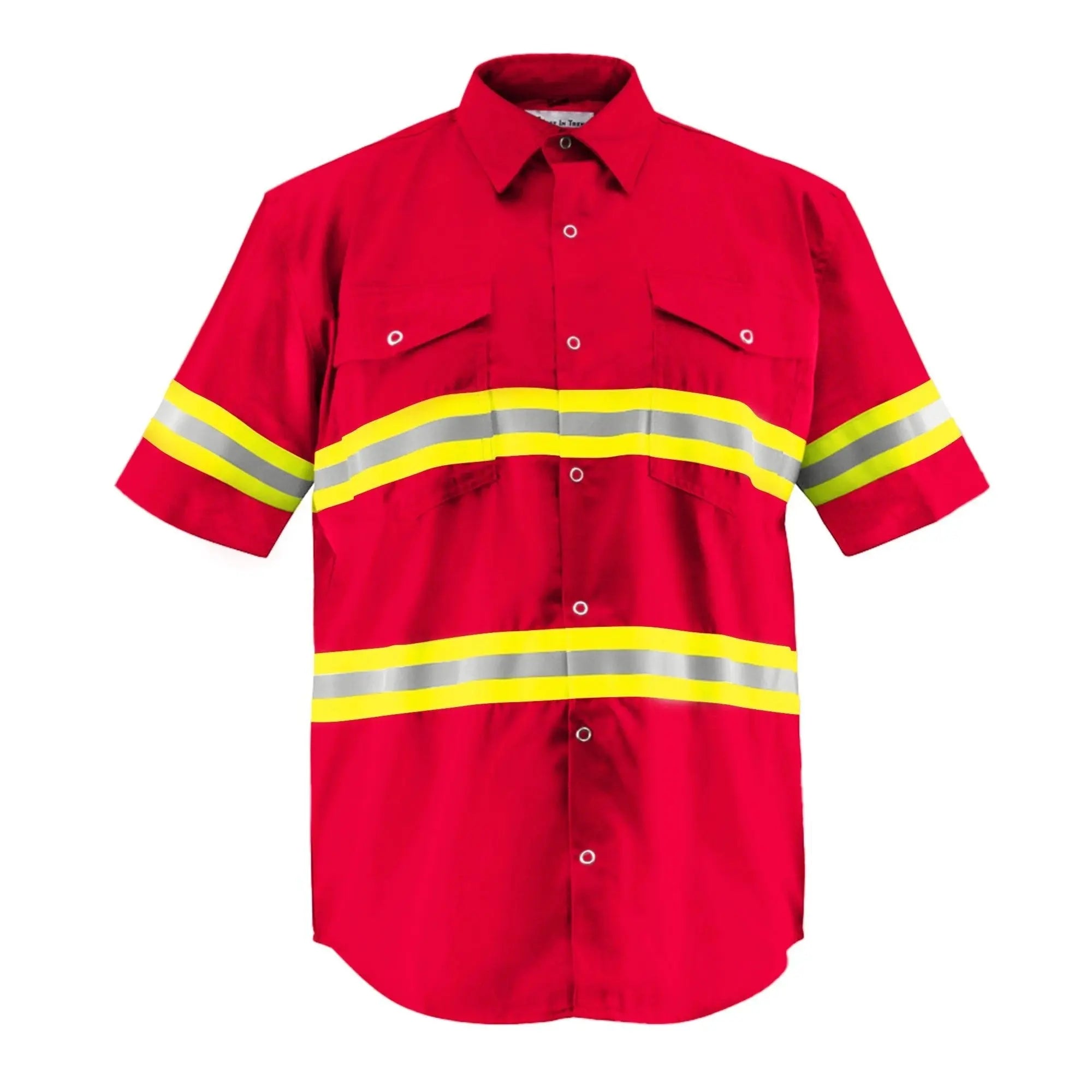 Premium High Visibility Hi Vis Reflective Safety Work Shirts - Half ...