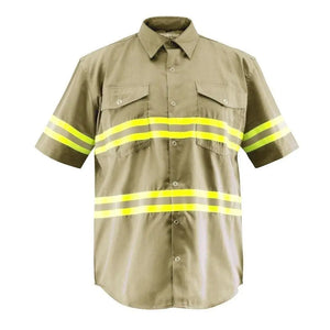 Premium High Visibility Hi Vis Reflective Safety Work Shirts - Half Sleeve Shirt Just In Trend Fire Protection Parts Premium High Visibility Hi Vis Reflective Safety Work Shirts - Half Sleeve - Fire Protection Parts