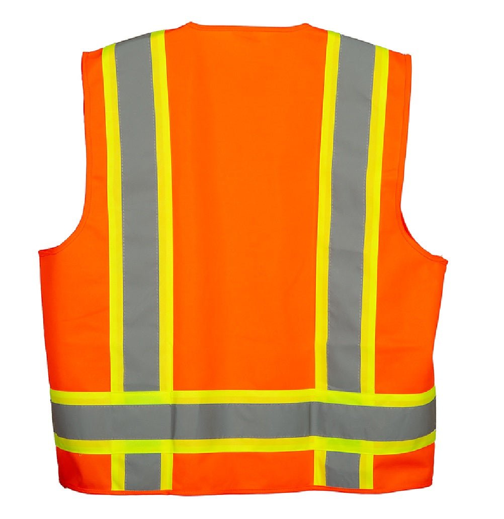 Premium High Visibility Hi Vis Safety Vest - Fluorescent - 100% Poly Knit - Fire Protection Parts