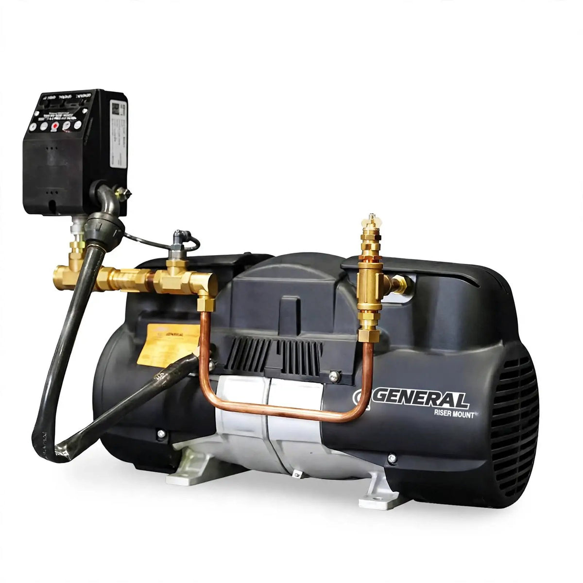 Q ADVANCE SERIES: QUIET OIL-LESS RISER MOUNT AIR COMPRESSOR