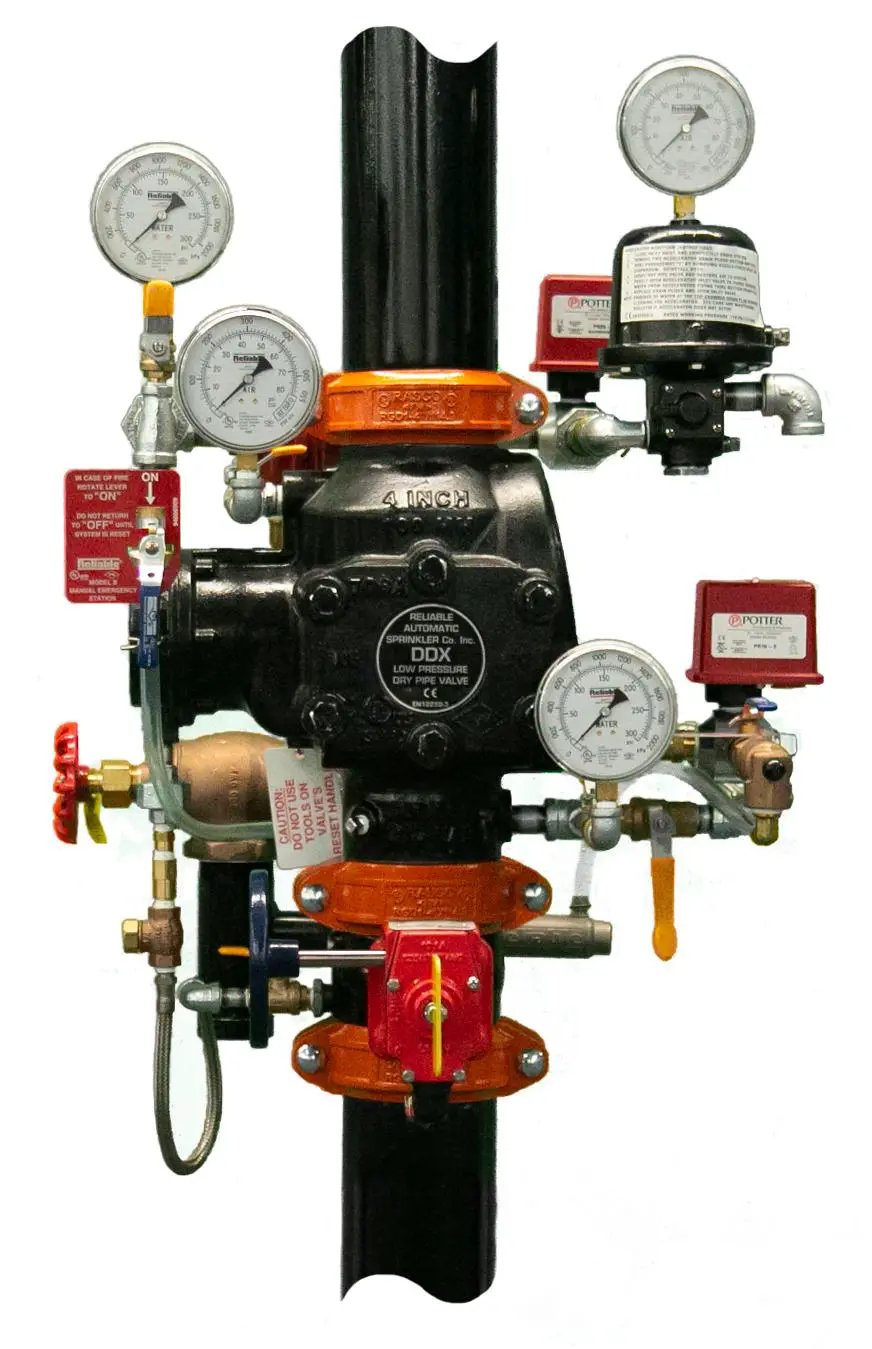 Reliable Dry Pipe Fire LP Trim DDX with Pressure Switches by Reliable Sprinkler
