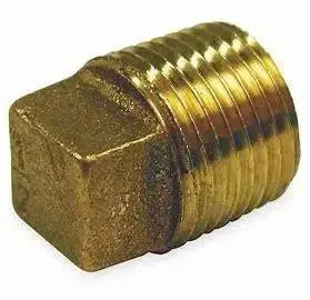 Quality 1-1/4 Inch Brass Pipe Plug Durable Plumbing Fitting by Fire Protection Parts