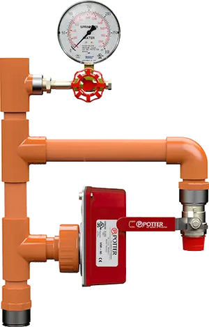 RD13 Residential Riser With Flow Switch And Gauge 2" NPT Switches Potter Electric Signal Fire Protection Parts RD13 Residential Riser With Flow Switch And Gauge | Fire Sprinkler - Viking Durable Design